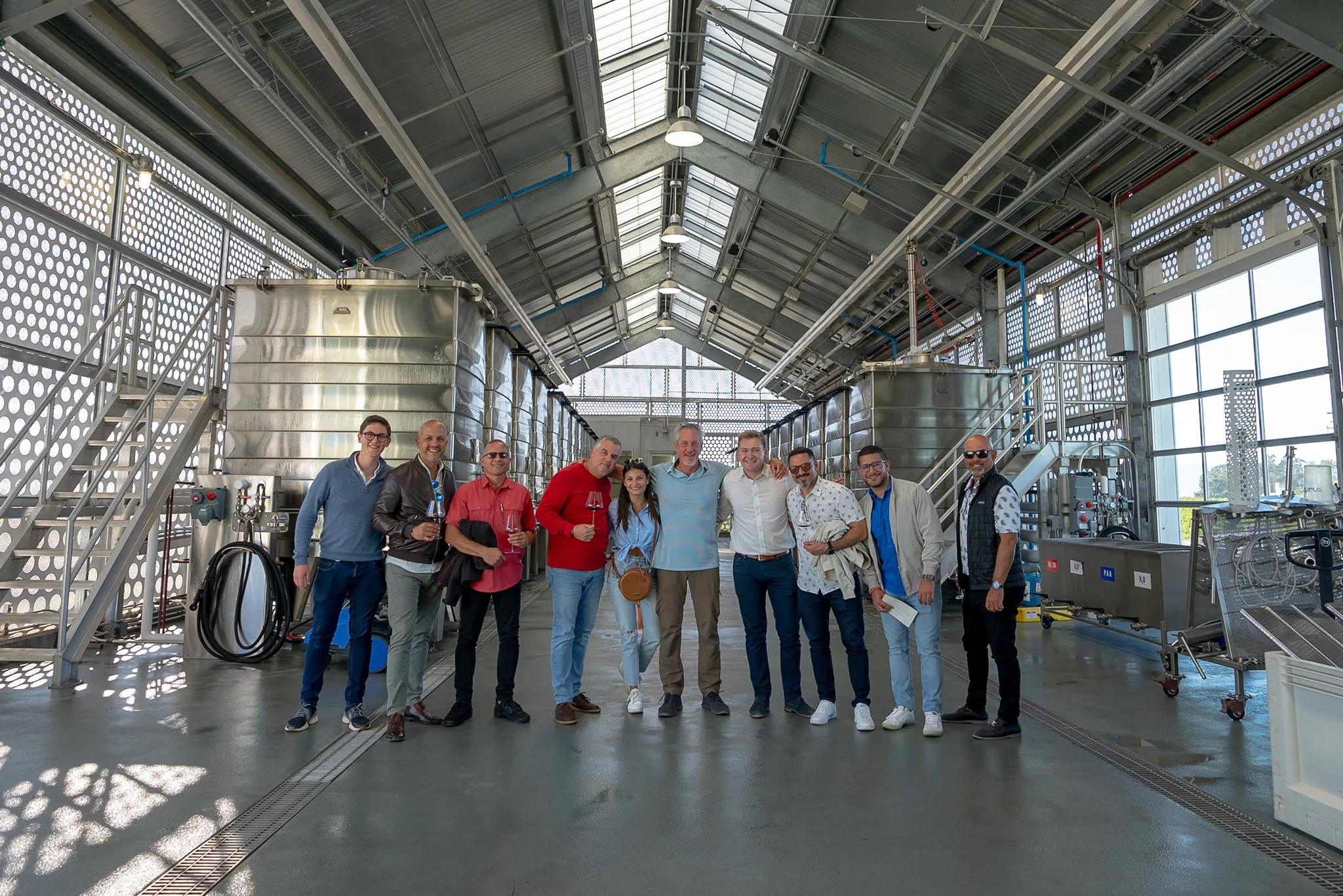The Plaza Cellars team with our friends at Favia in Napa Valley, California, 2022.