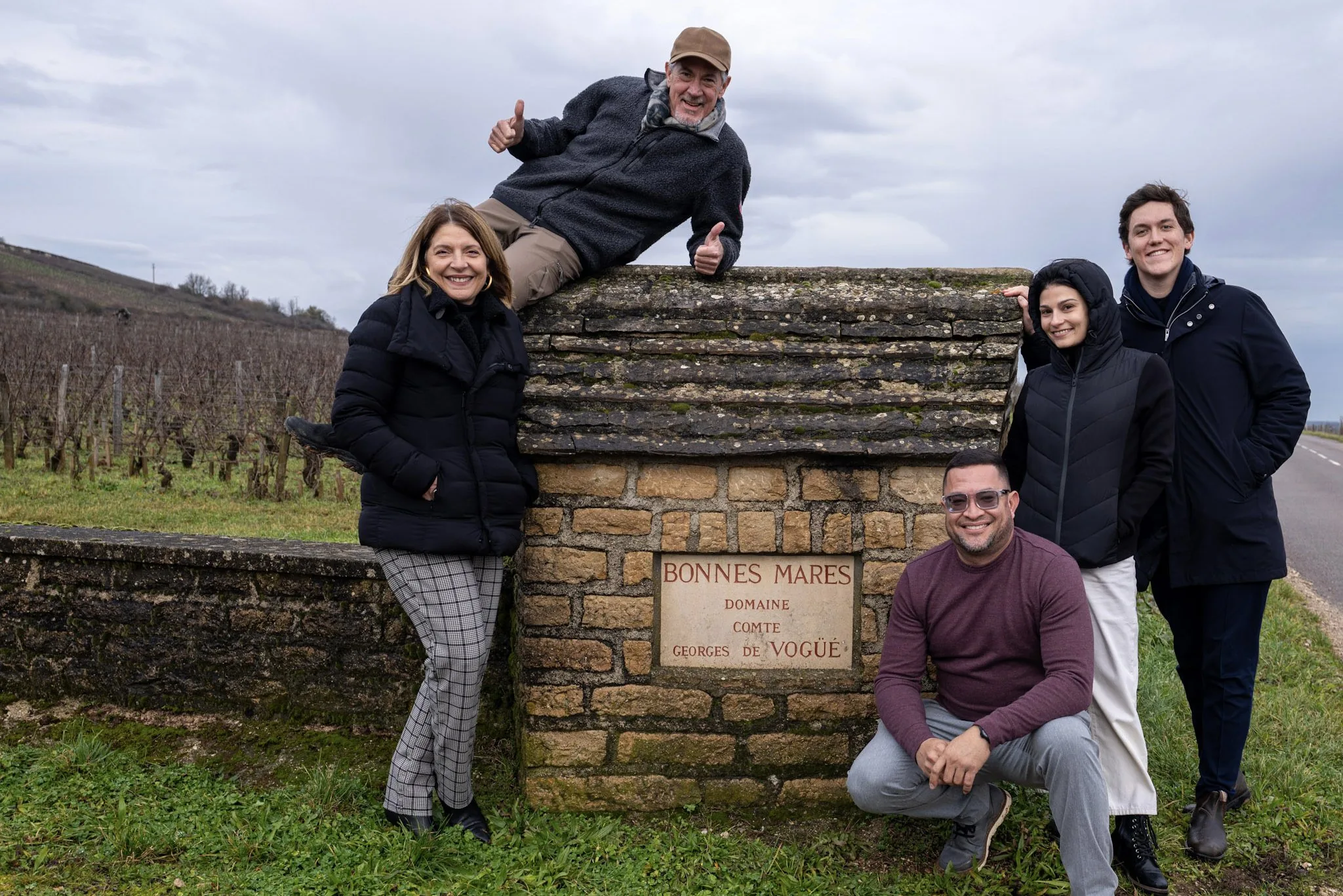 Hanging out in Bonnes Mares with Comte Georges de Vogüé, Burgundy 2025.